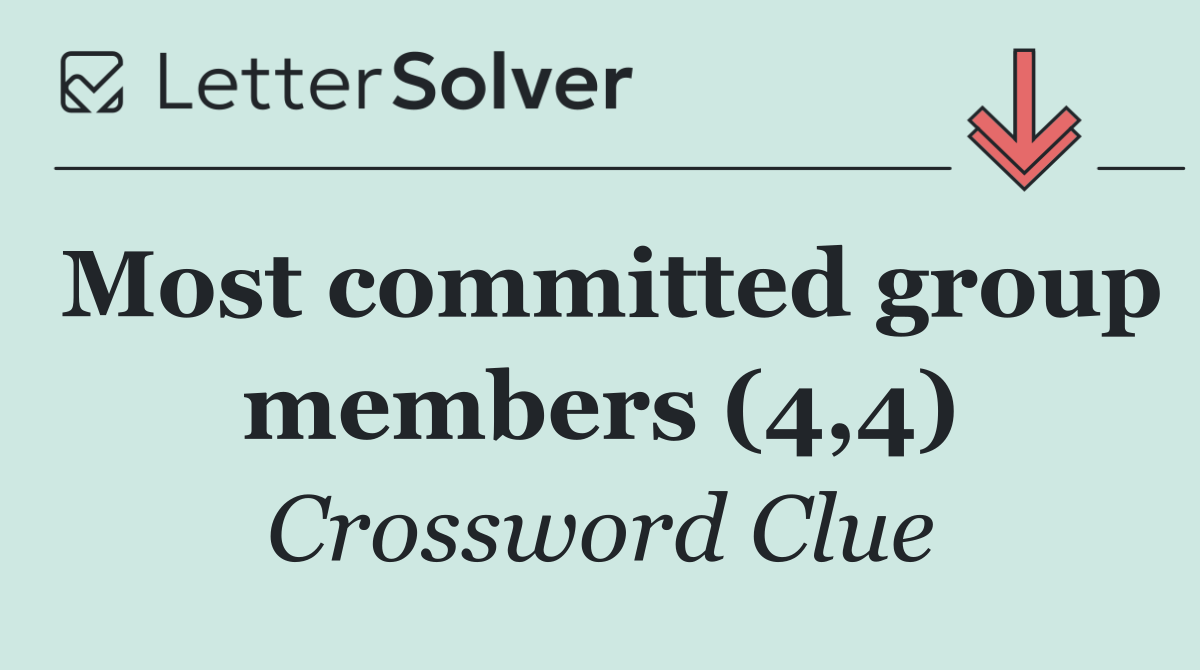 Most committed group members (4,4)