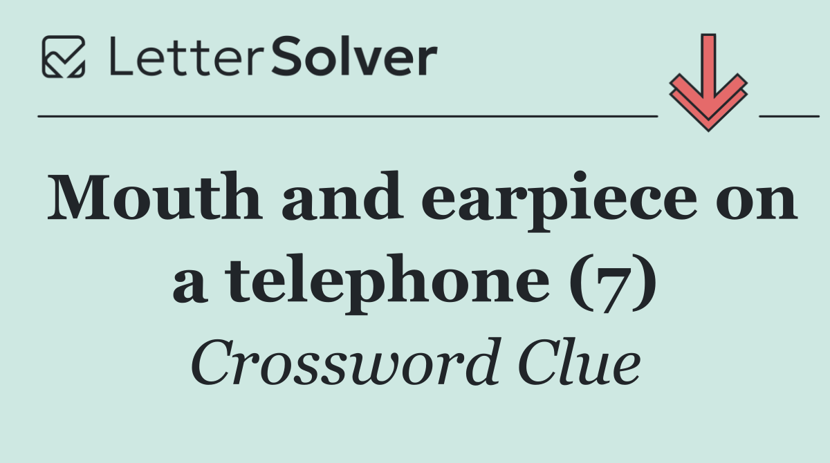 Mouth and earpiece on a telephone (7)