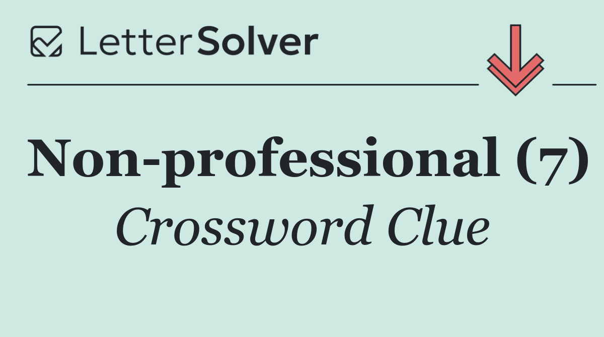 Non professional (7)