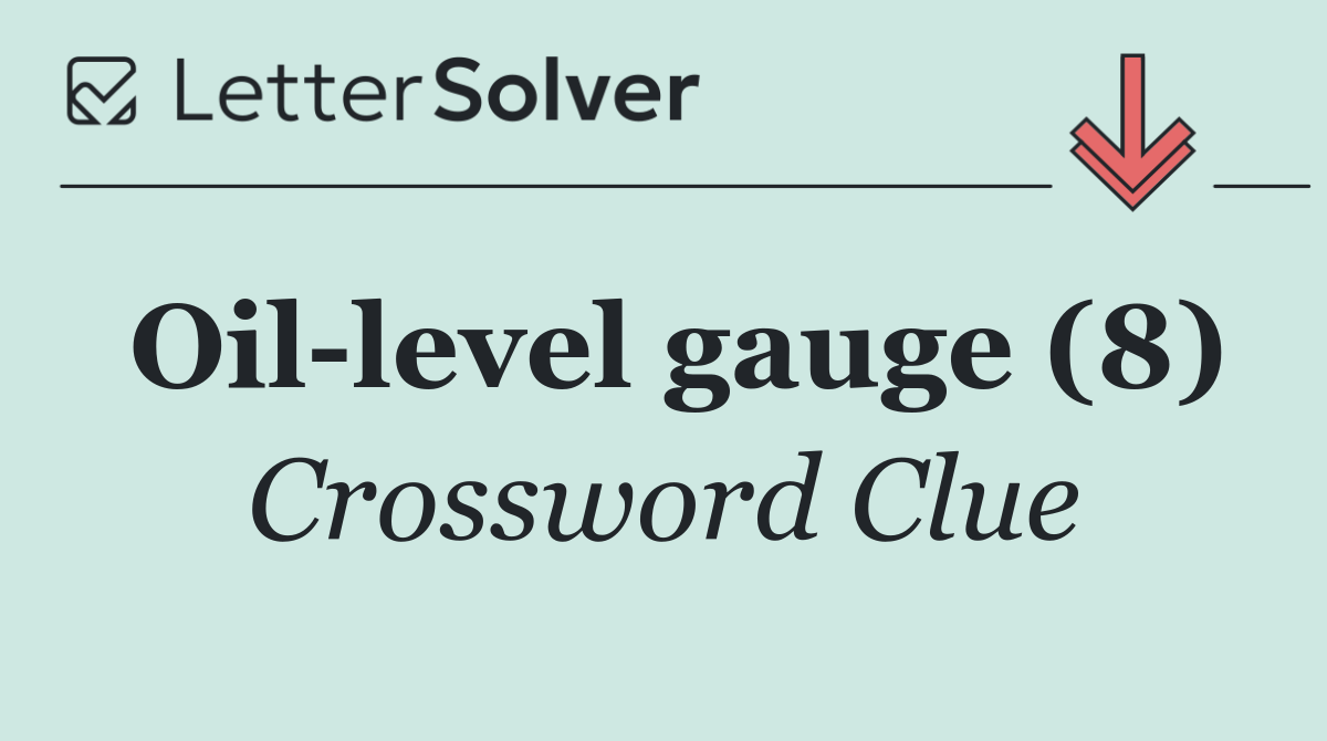 Oil level gauge (8)