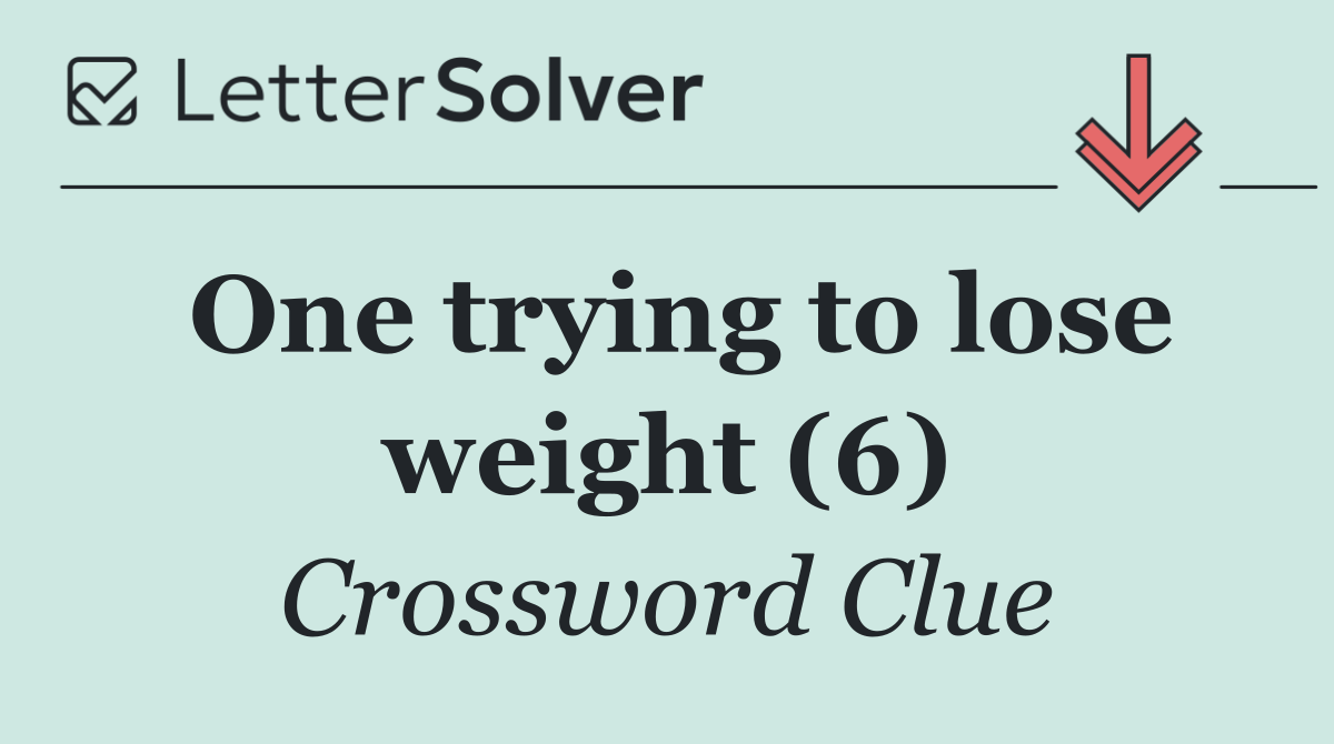 One trying to lose weight (6)