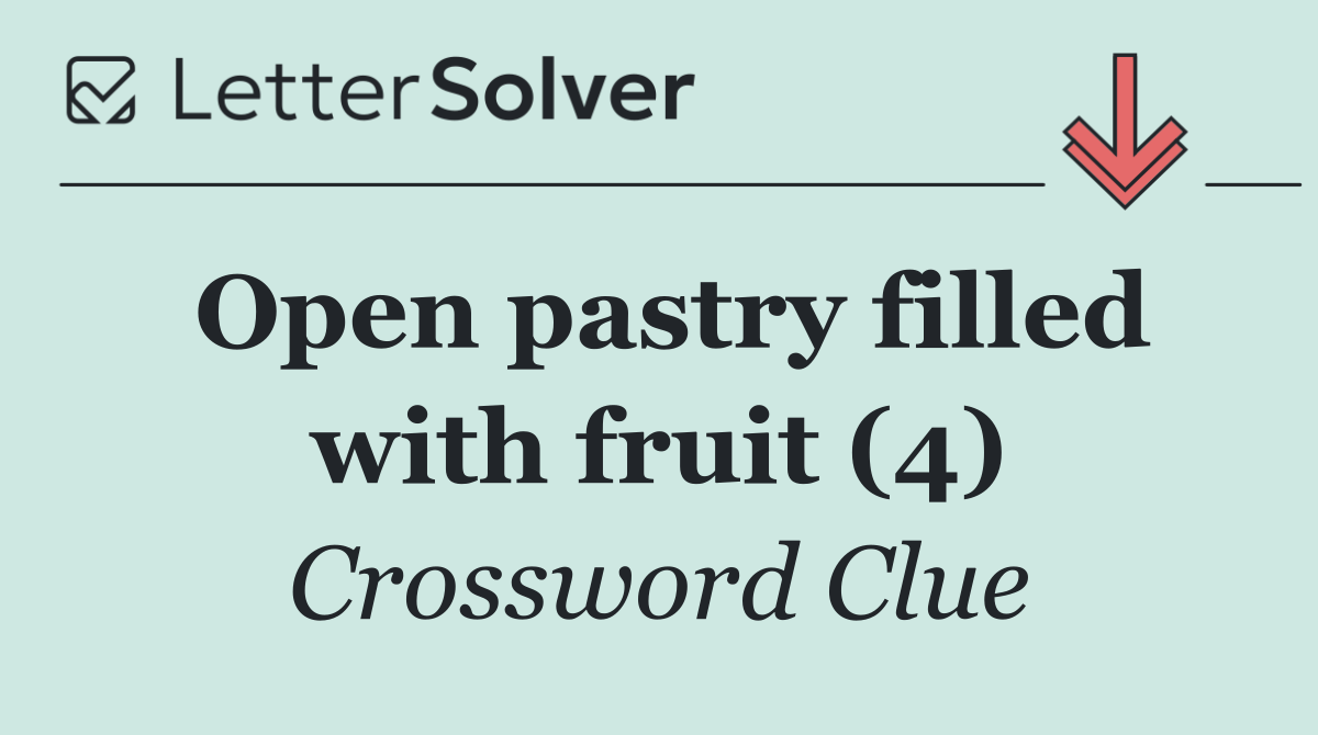 Open pastry filled with fruit (4)