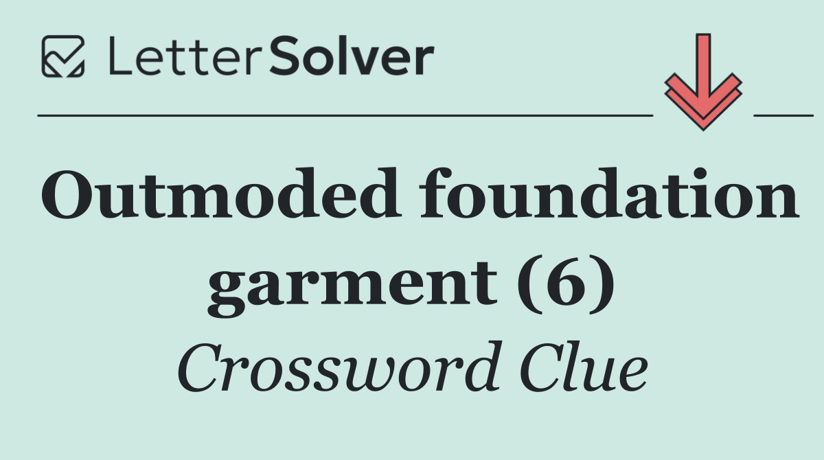 Outmoded foundation garment (6)