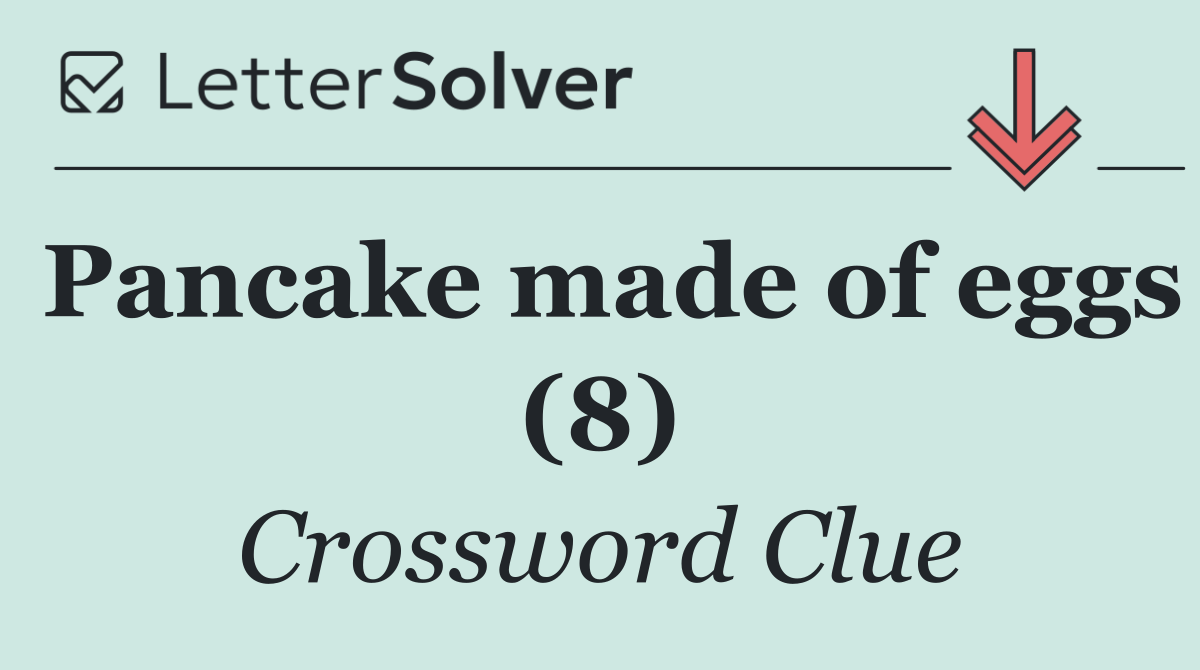 Pancake made of eggs (8)