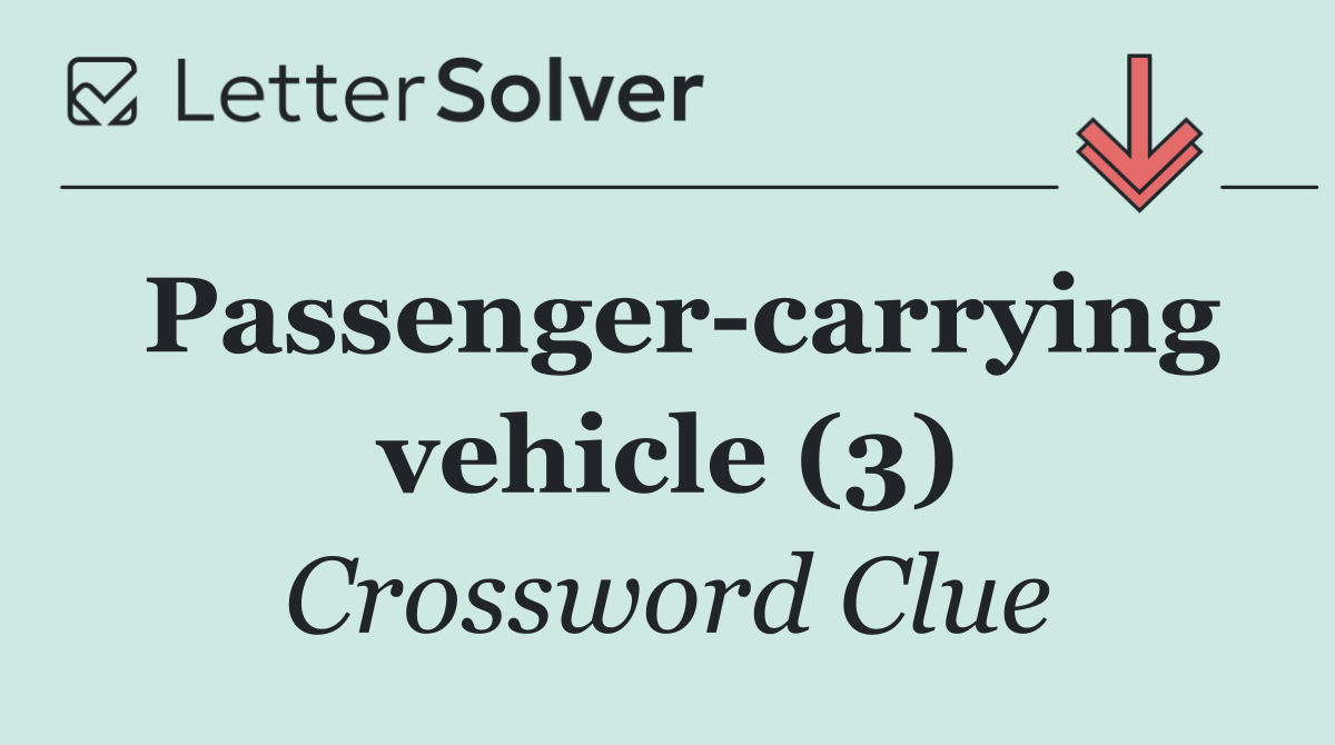 Passenger carrying vehicle (3)
