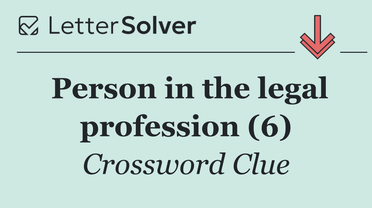 Person in the legal profession (6)