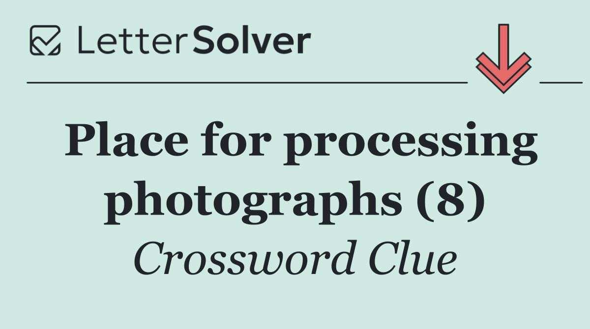 Place for processing photographs (8)