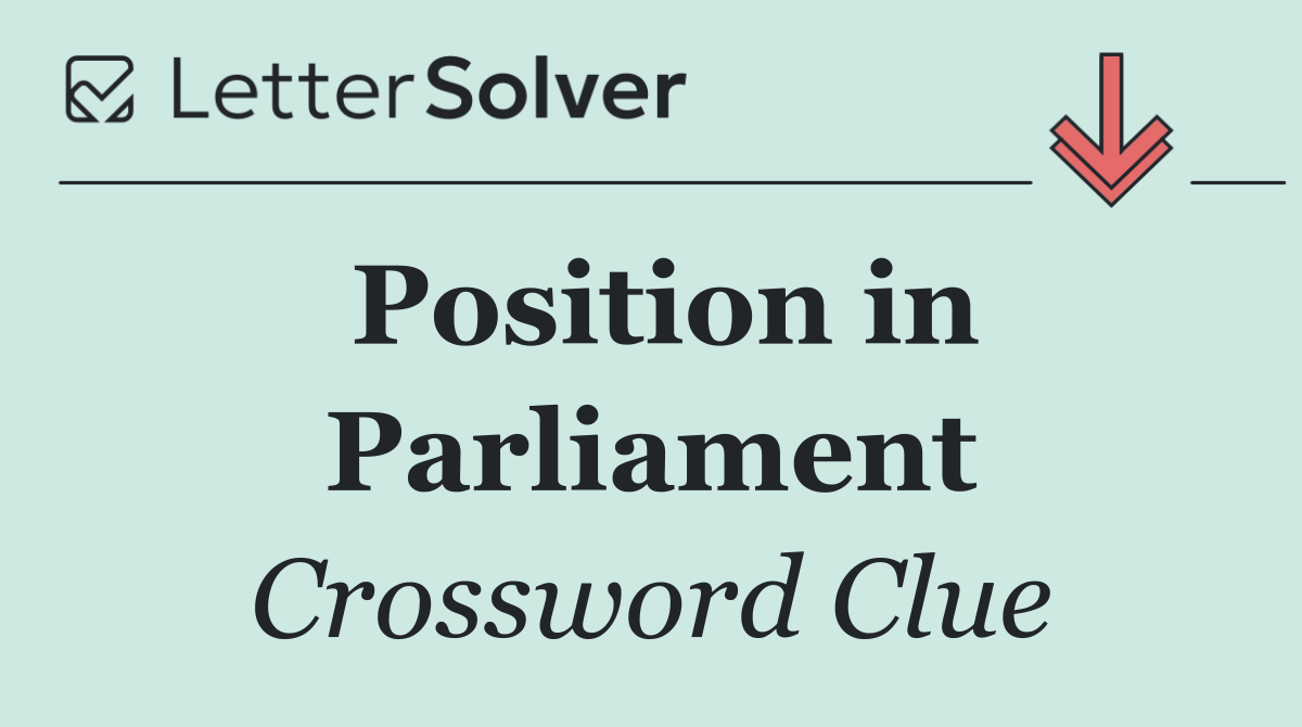 Position in Parliament