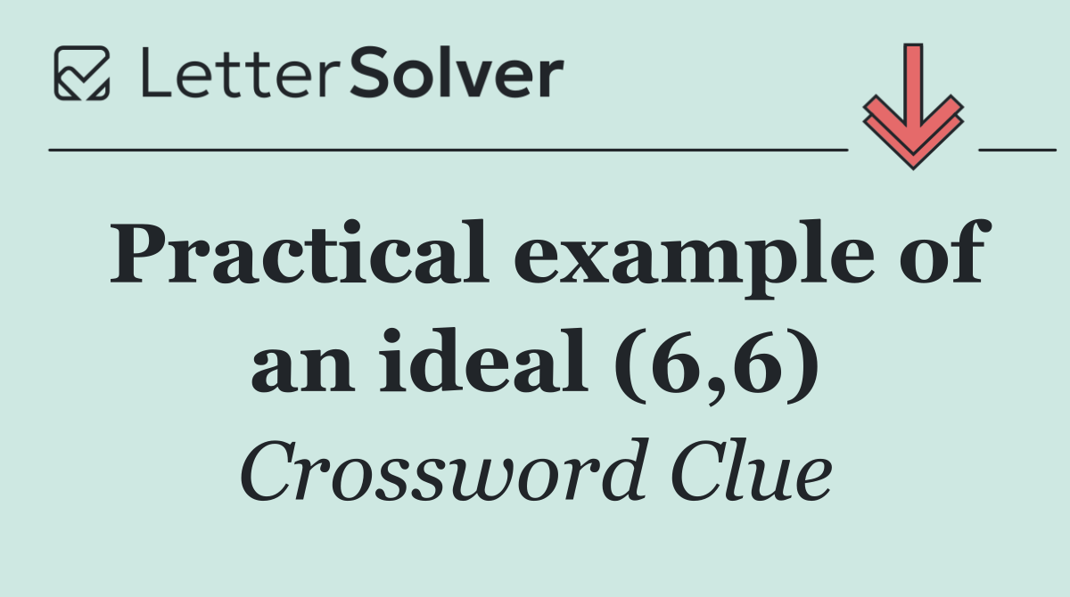 Practical example of an ideal (6,6)
