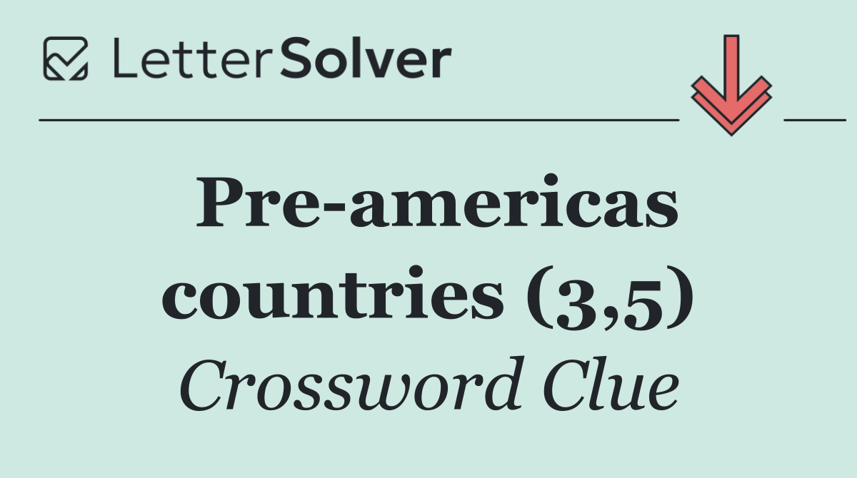 Pre americas countries (3,5)