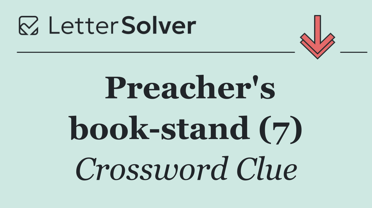 Preacher's book stand (7)
