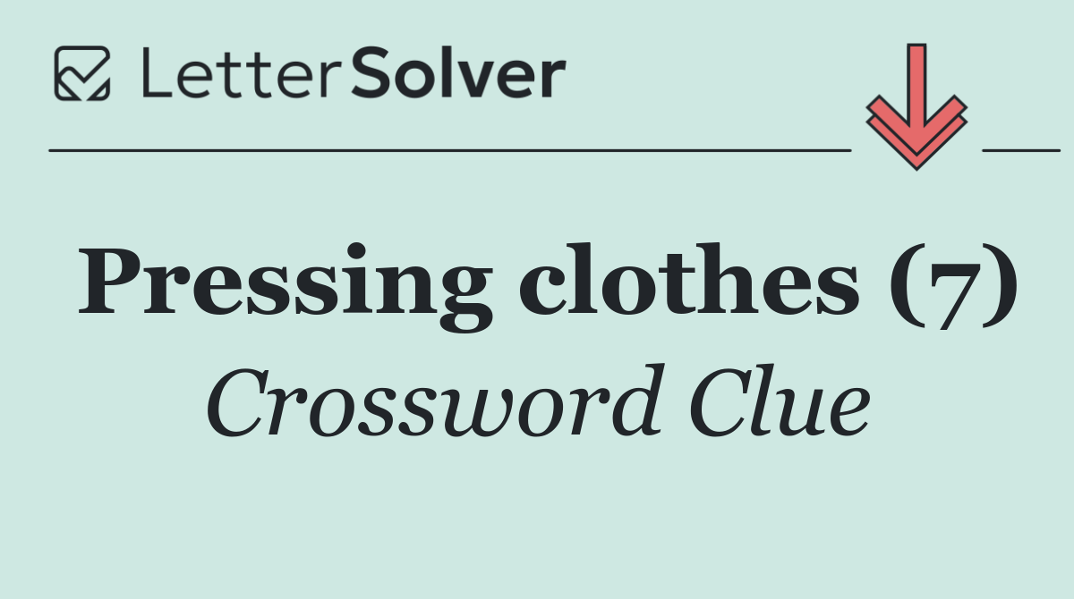 Pressing clothes (7)