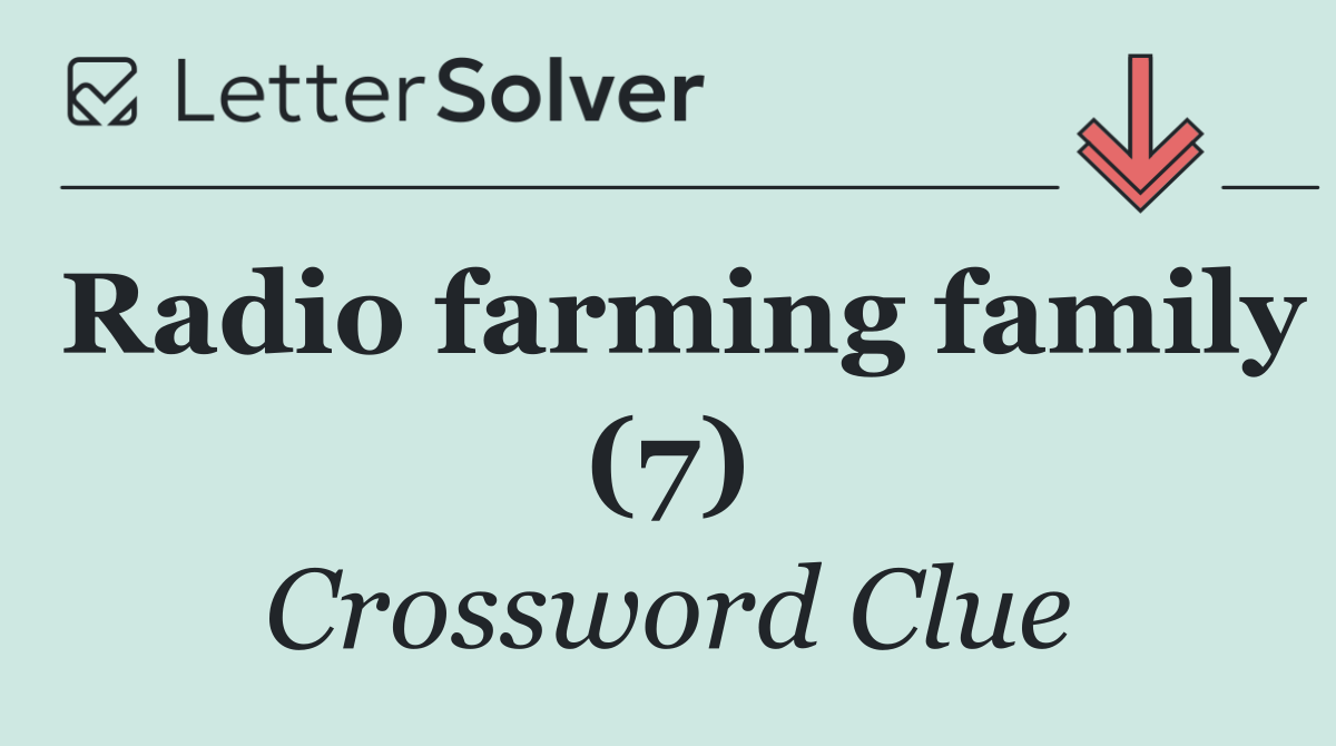 Radio farming family (7)