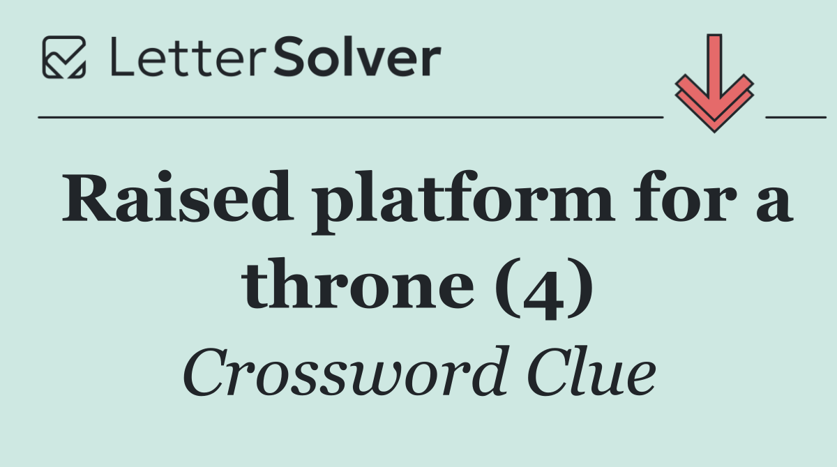 Raised platform for a throne (4)
