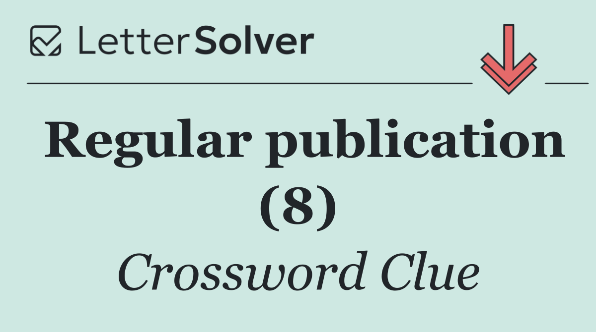 Regular publication (8)