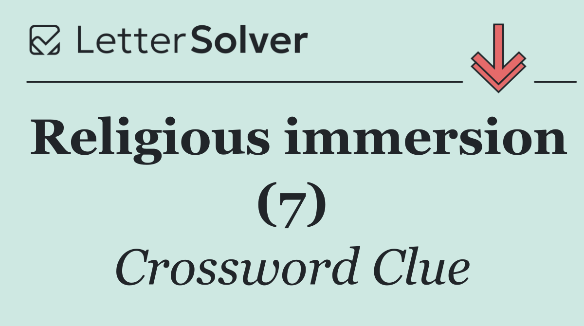 Religious immersion (7)