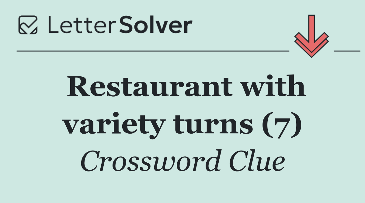 Restaurant with variety turns (7)