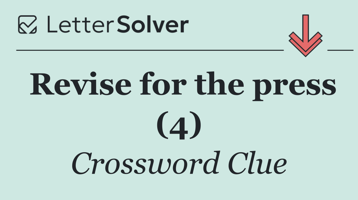 Revise for the press (4)
