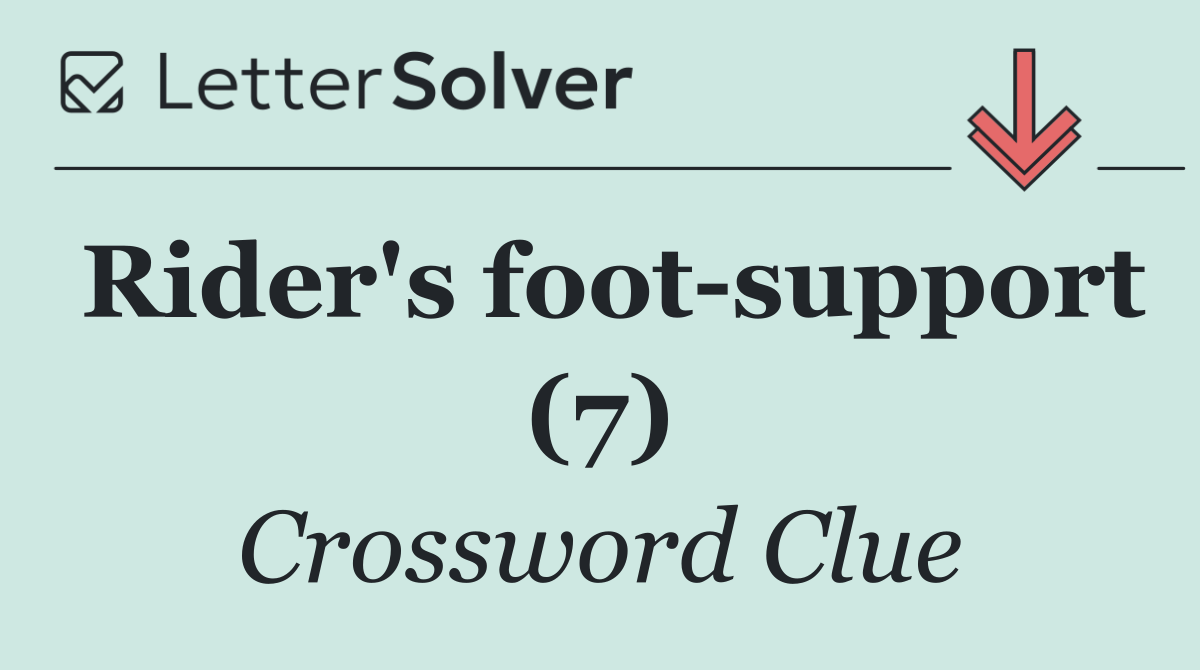 Rider's foot support (7)