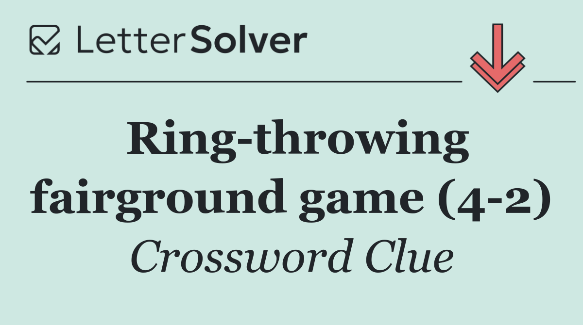 Ring throwing fairground game (4 2)