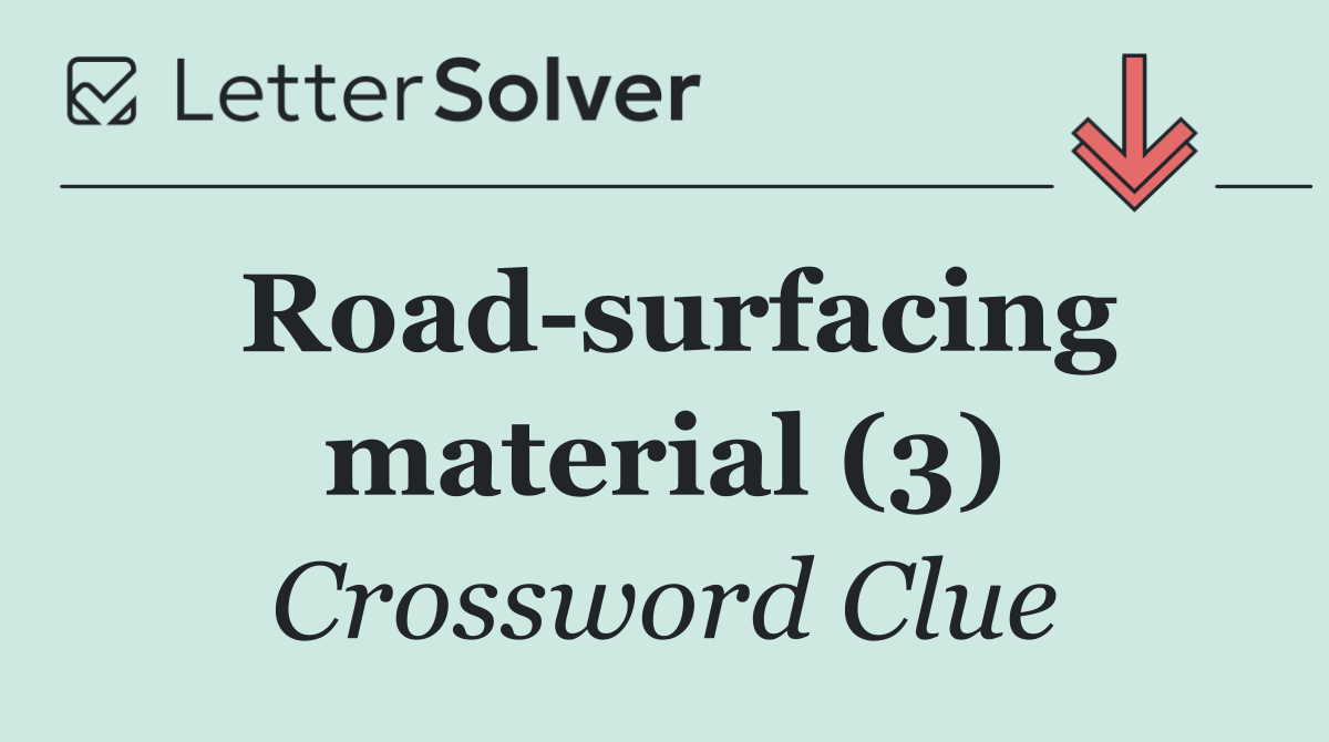 Road surfacing material (3)