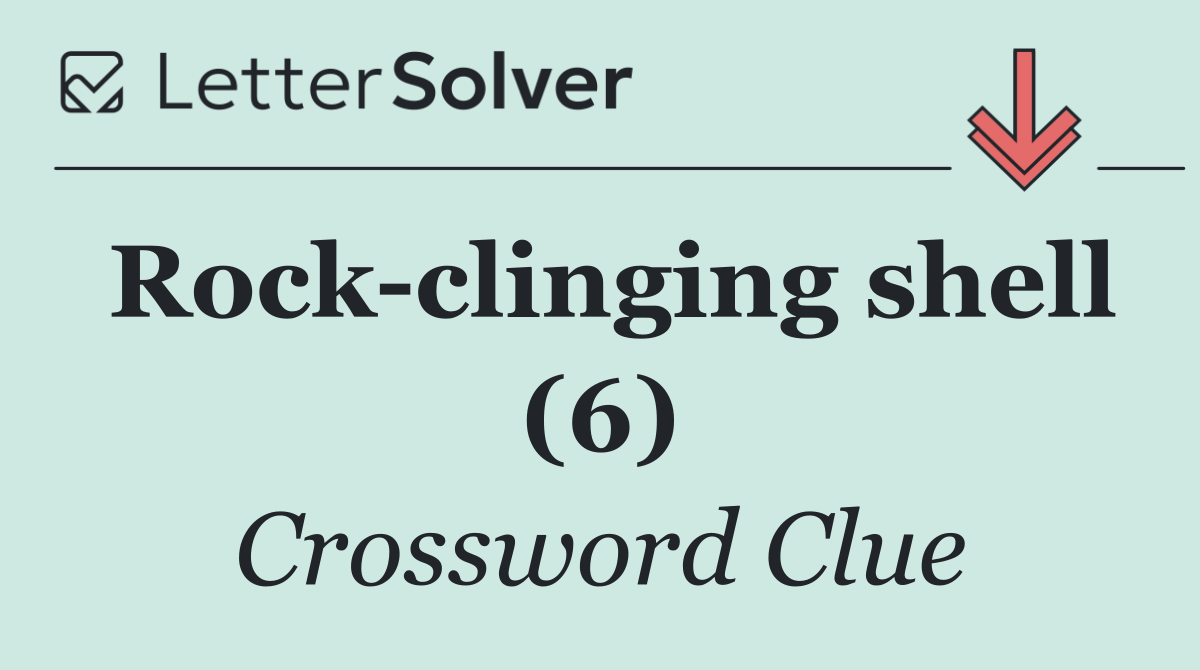 Rock clinging shell (6)