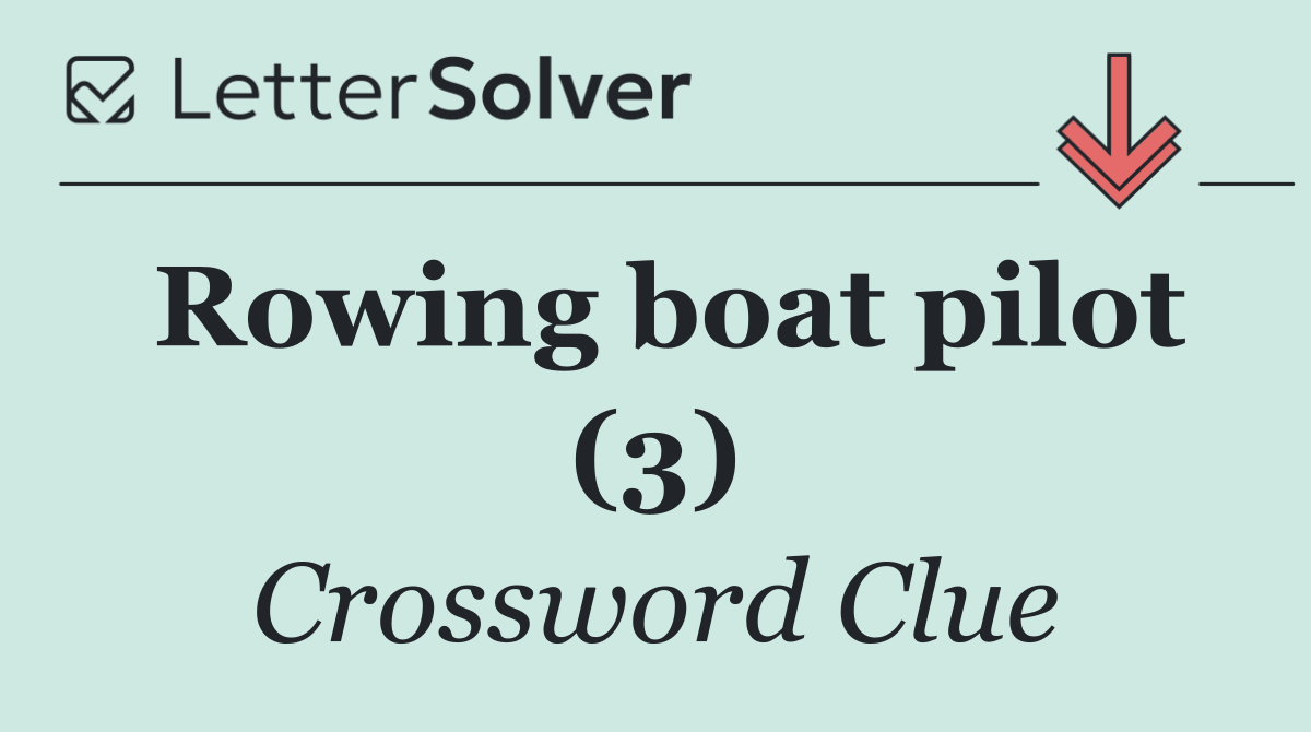 Rowing boat pilot (3)