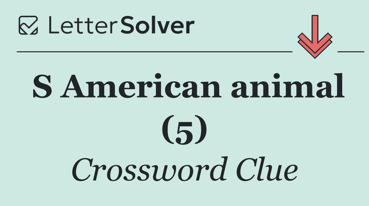 S American animal (5)