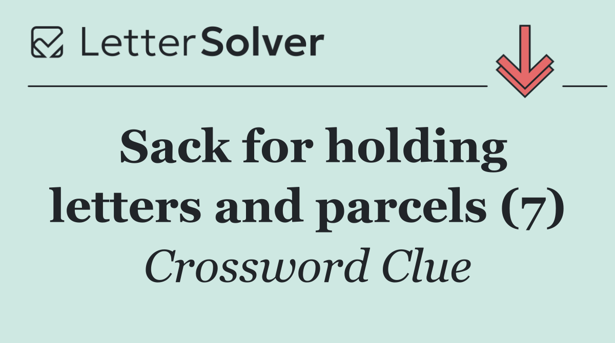 Sack for holding letters and parcels (7)