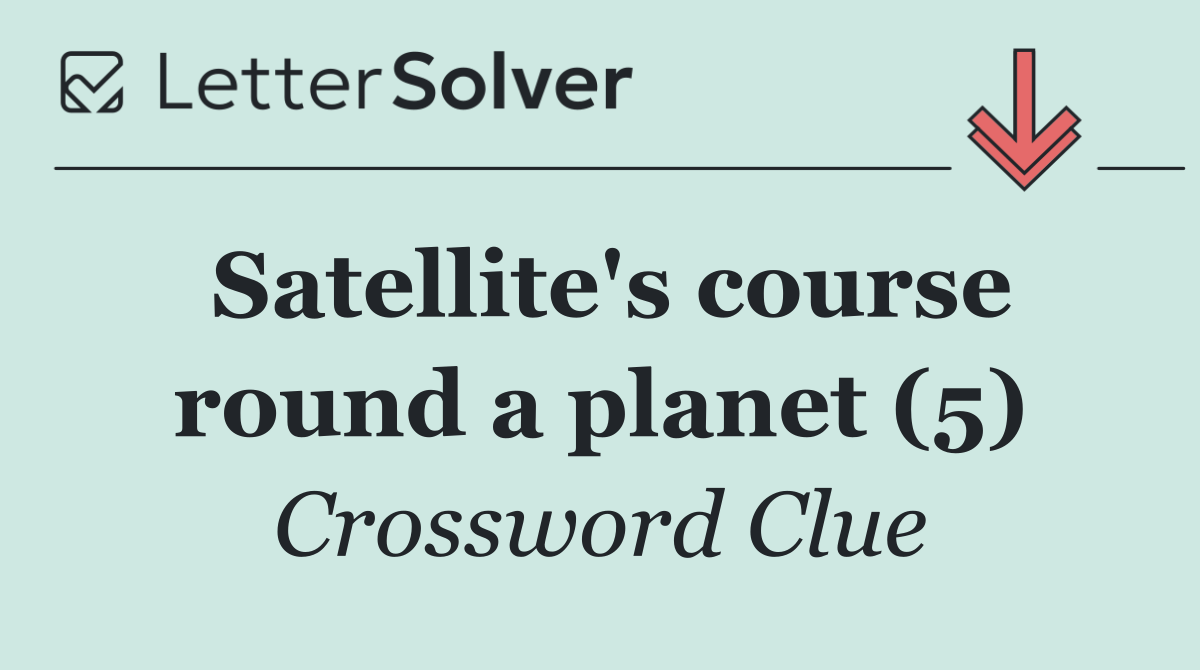Satellite's course round a planet (5)