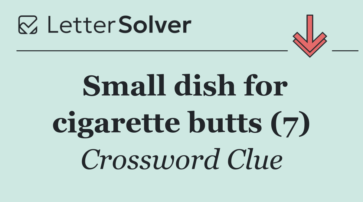 Small dish for cigarette butts (7)