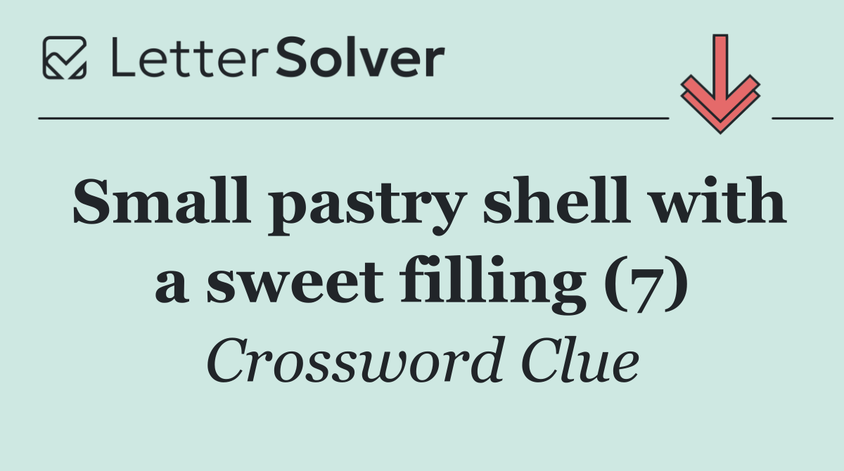 Small pastry shell with a sweet filling (7)