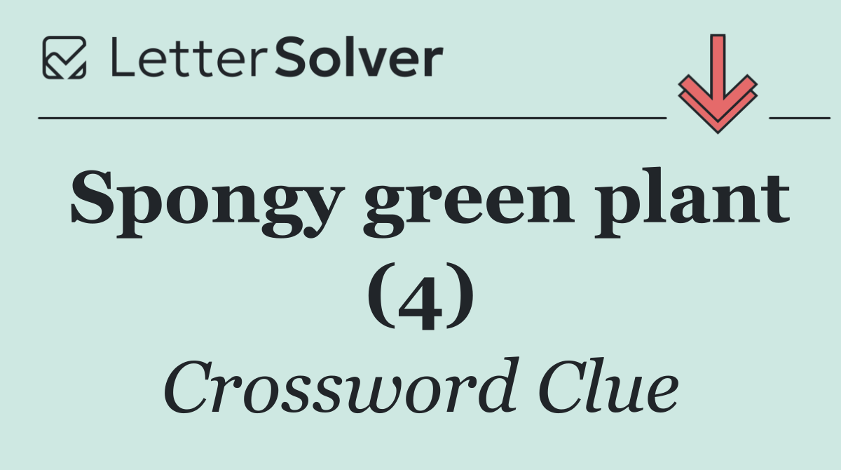 Spongy green plant (4)
