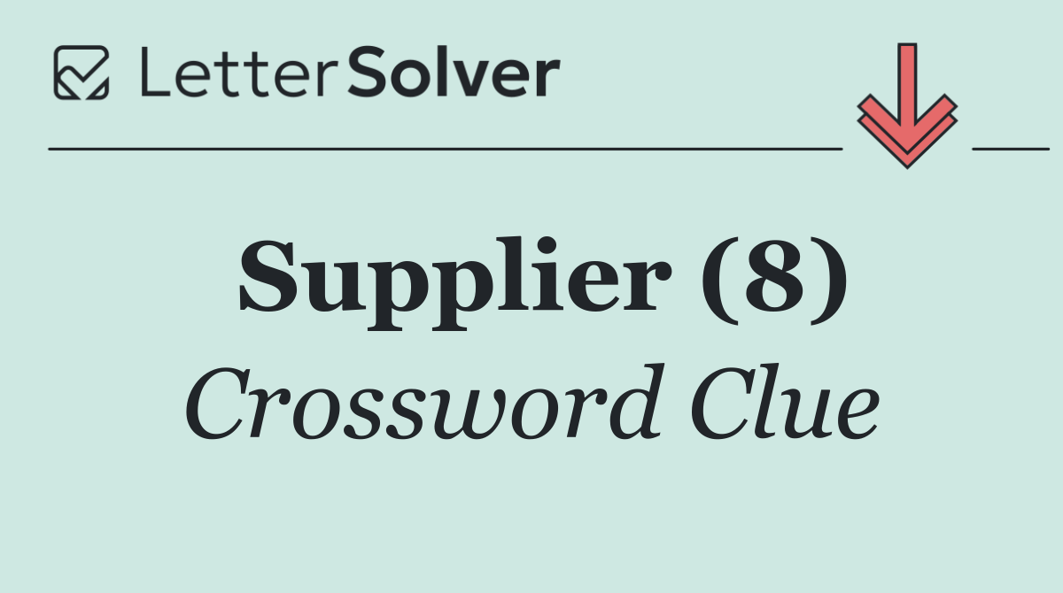 Supplier (8)