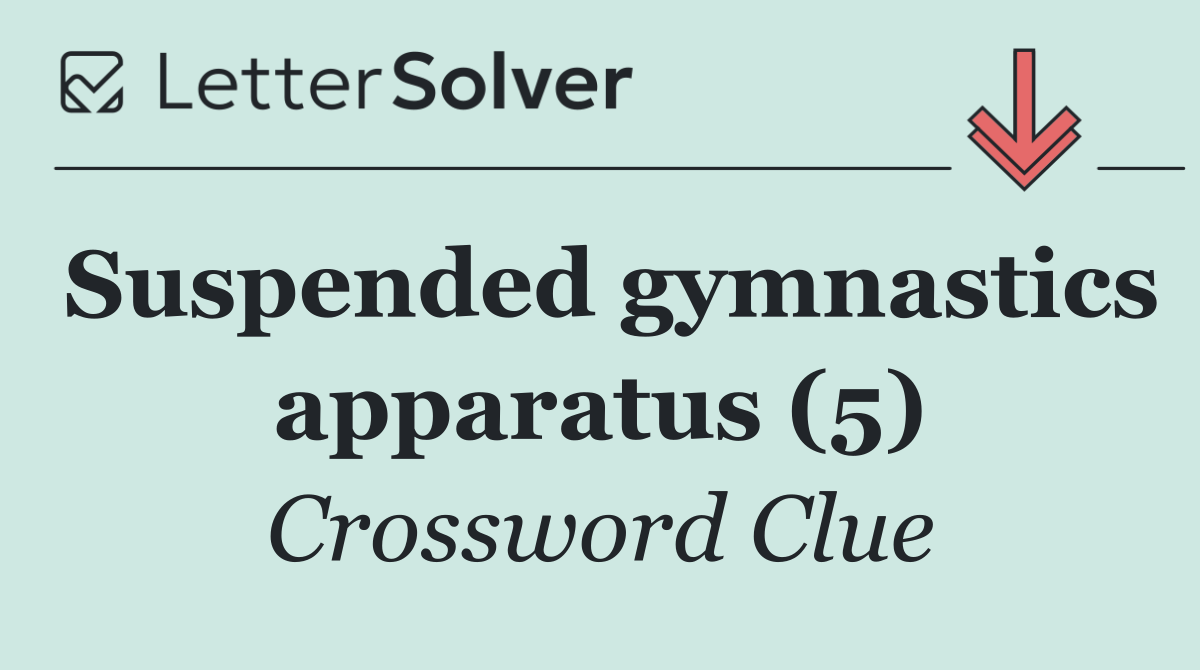 Suspended gymnastics apparatus (5)
