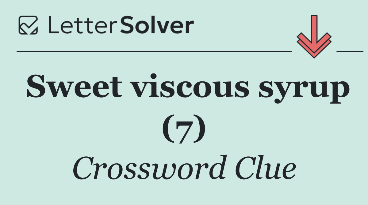 Sweet viscous syrup (7)