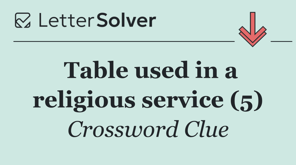 Table used in a religious service (5)