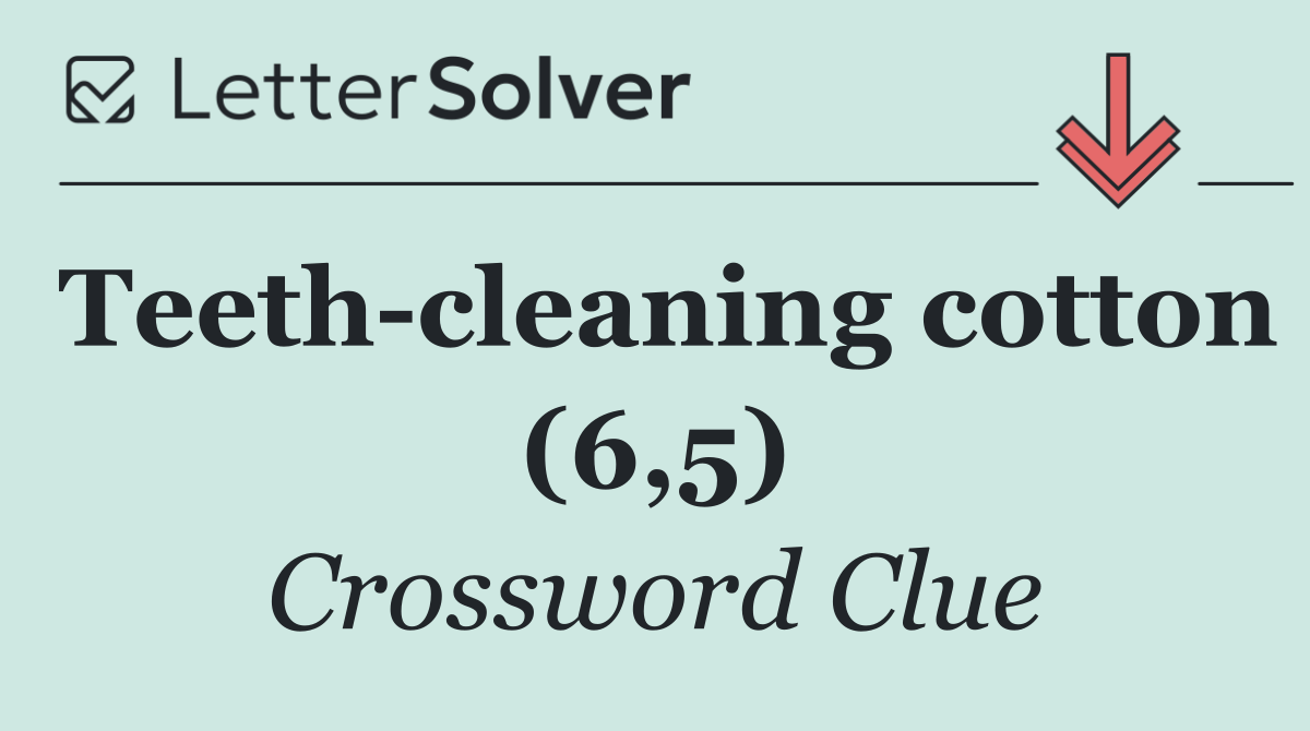 Teeth cleaning cotton (6,5)