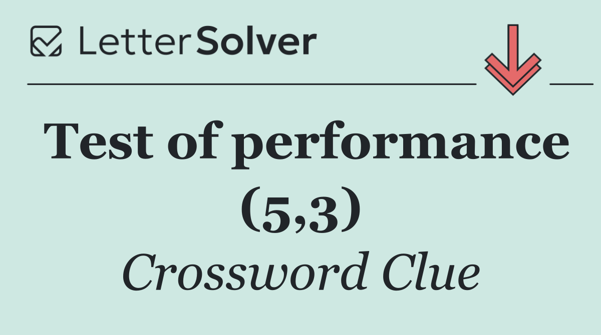 Test of performance (5,3)