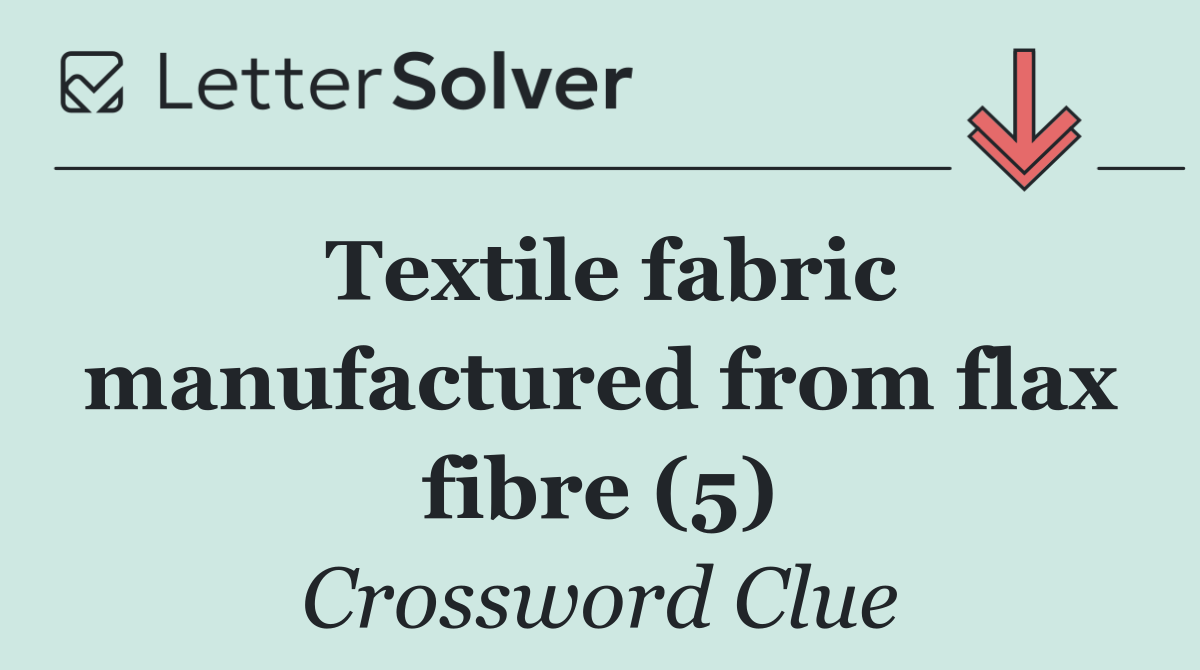 Textile fabric manufactured from flax fibre (5)