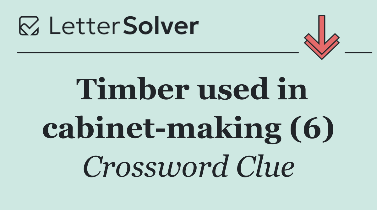 Timber used in cabinet making (6)