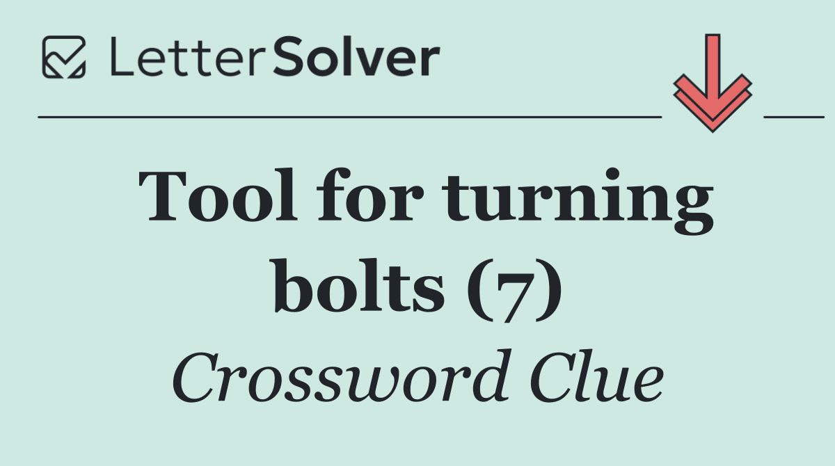 Tool for turning bolts (7)