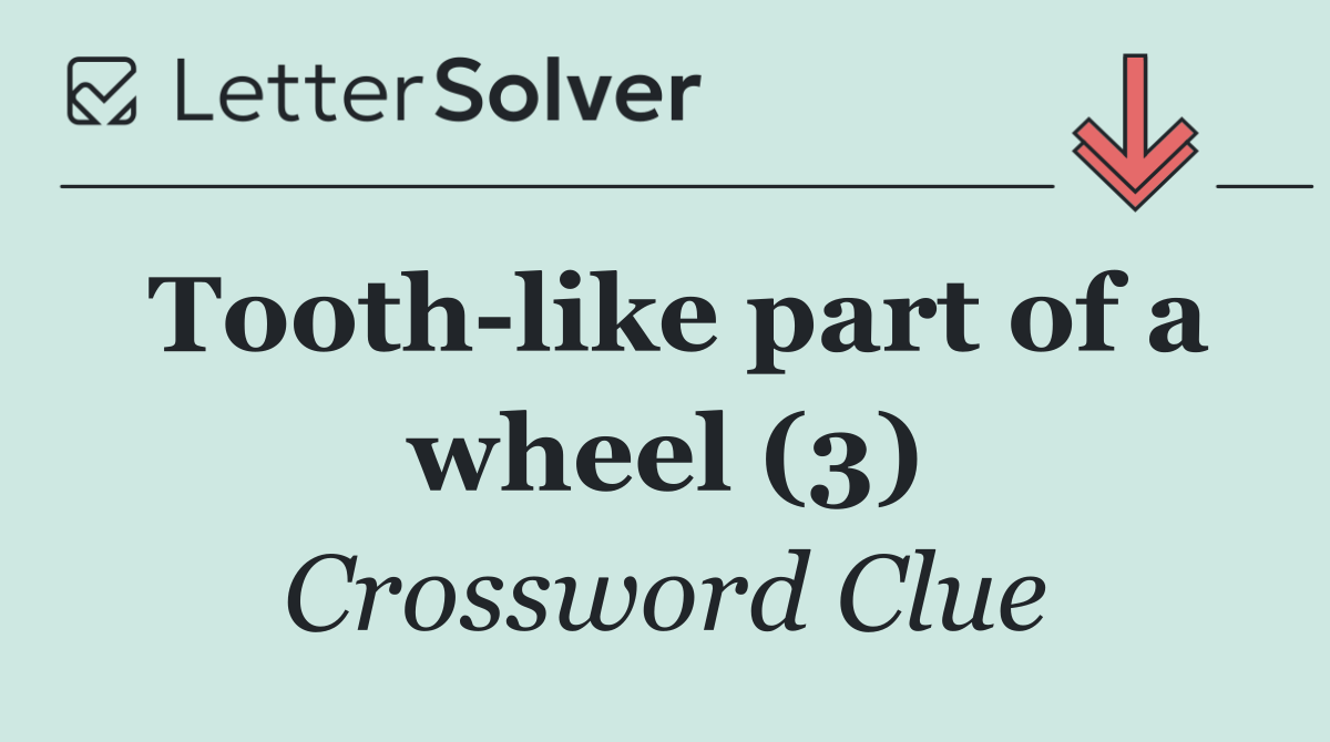 Tooth like part of a wheel (3)