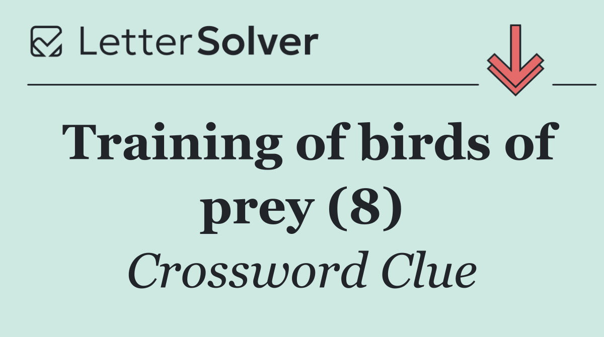 Training of birds of prey (8)