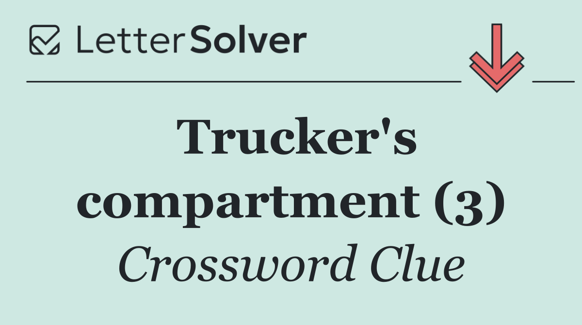 Trucker's compartment (3)