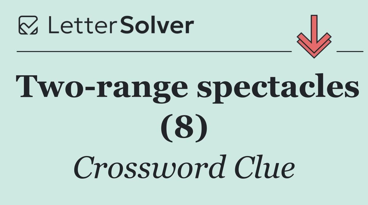 Two range spectacles (8)