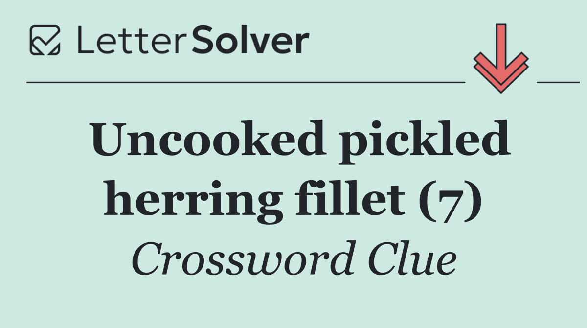 Uncooked pickled herring fillet (7)