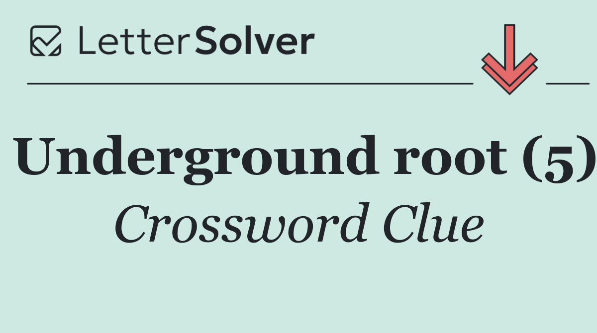 Underground root (5)