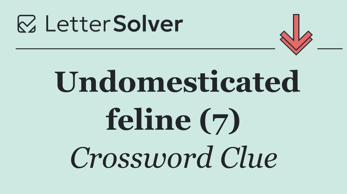 Undomesticated feline (7)