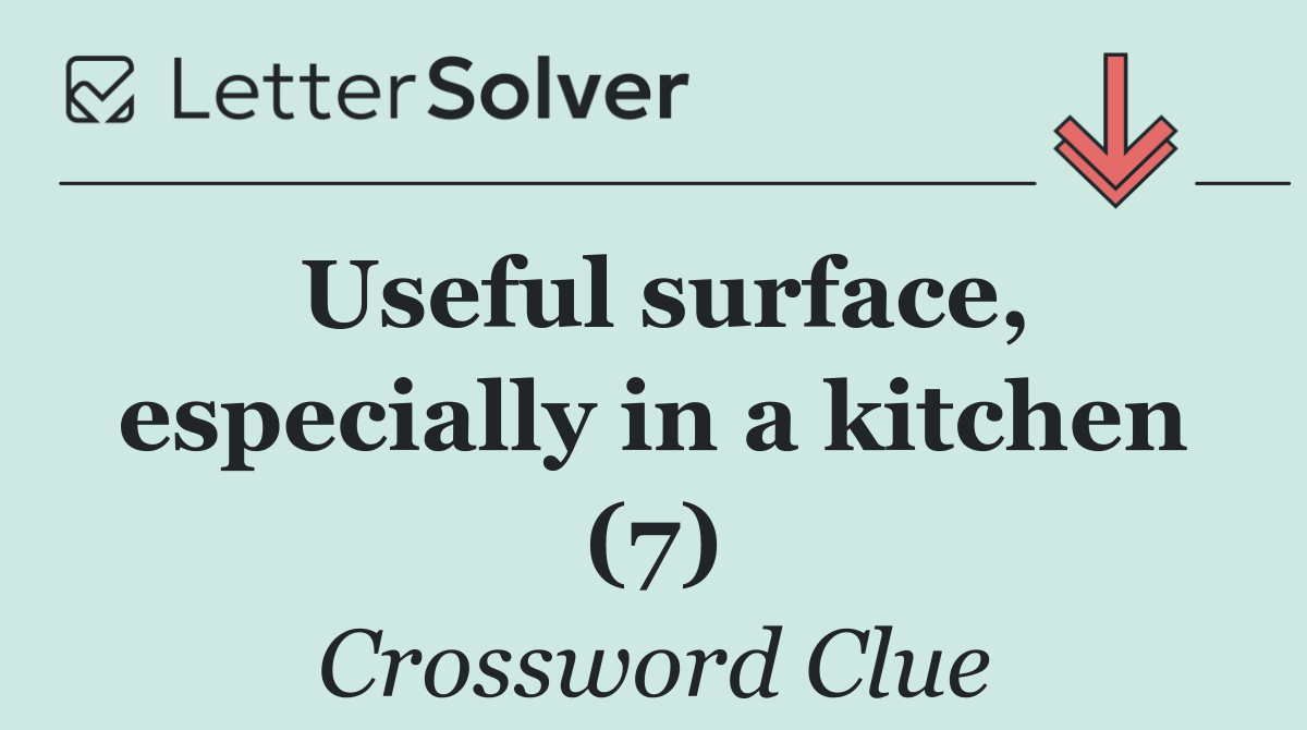 Useful surface, especially in a kitchen (7)